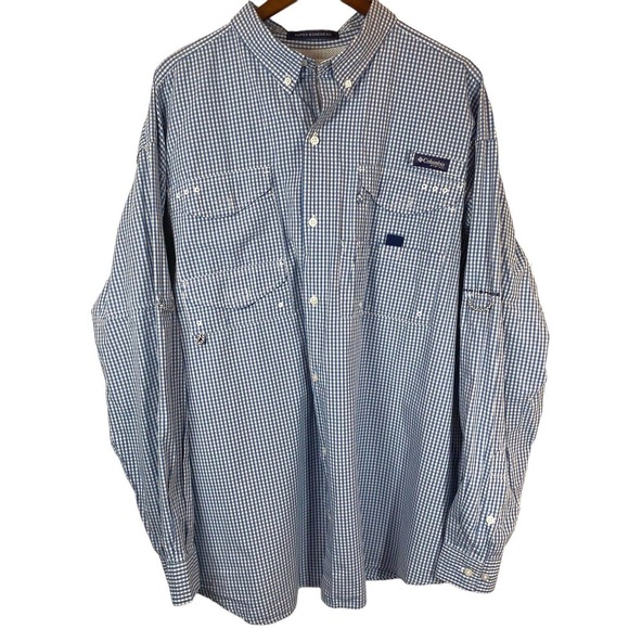 Columbia Other - Columbia Shirt Mens 2XL PFG Button Up Long Sleeve Super Bonehead Vented Fishing